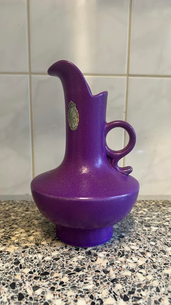 Retro modica  vaasje paars, Ophalen