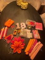 18 Jaar Versiering Oranje Roze Feest, Ophalen of Verzenden, Nieuw, Versiering, Verjaardag