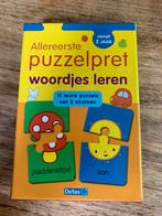 Allereerste puzzelpret puzzel woordjes leren vanaf 2 jaar, Ophalen of Verzenden, Zo goed als nieuw