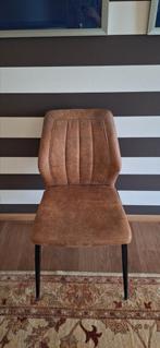 Eetkamer stoelen, Huis en Inrichting, Stoelen, Ophalen, Bruin, Zo goed als nieuw, Stof