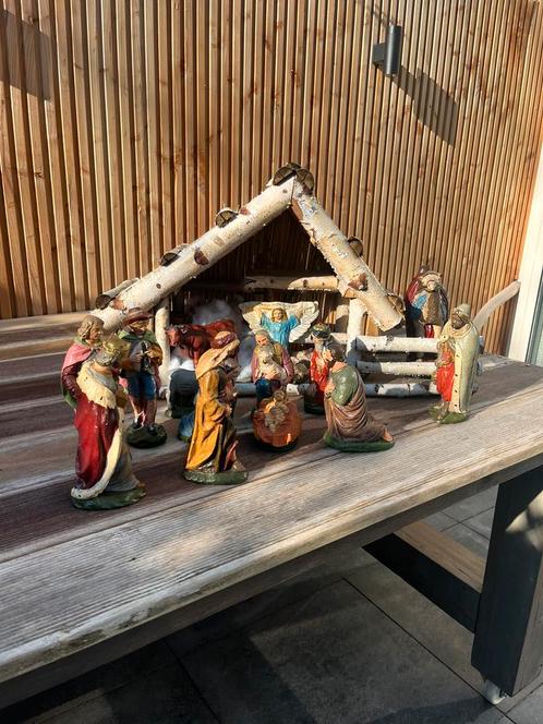 Prachtige complete kerststal, Diversen, Kerst, Zo goed als nieuw, Ophalen of Verzenden
