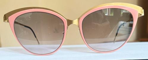 Hippe Lindberg zonnebril goud/roze op sterkte (veraf), Sieraden, Tassen en Uiterlijk, Zonnebrillen en Brillen | Dames, Gebruikt