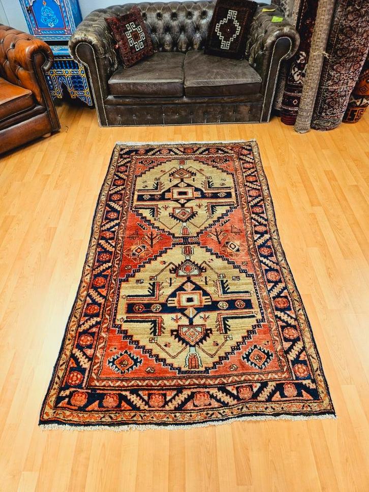 Perzisch Handgeknoopt Hamadan Tapijt. OPRUIMACTIE!, Antiek en Kunst, Antiek | Kleden en Textiel, Ophalen of Verzenden