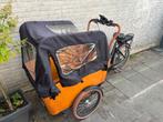 Vogue Carry 3 – Elektrische Bakfiets (zwart/bruin), Fietsen en Brommers, Ophalen of Verzenden, Zo goed als nieuw, 4 kinderen of meer