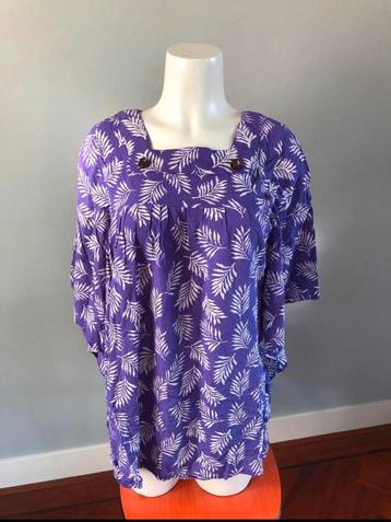 Nooha indonesia batik art top paars m  beschikbaar voor biedingen