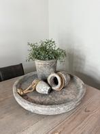 Kwalitatieve stenen schaal incl potjes, Huis en Inrichting, Woonaccessoires | Schalen en Manden, Ophalen of Verzenden, Zo goed als nieuw