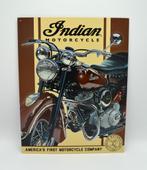 Indian motorcycle bord - Scout sixty Chief Chieftrain Spring, Ophalen of Verzenden, Gebruikt, Reclamebord