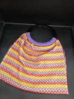 Handgemaakte stoffen tas uit de jaren 70, Ophalen of Verzenden, Zo goed als nieuw, Shopper