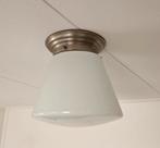 Gispen Plafondlamp - 24x24 cm, Huis en Inrichting, Lampen | Plafondlampen, Ophalen, Gebruikt, Glas, Vintage