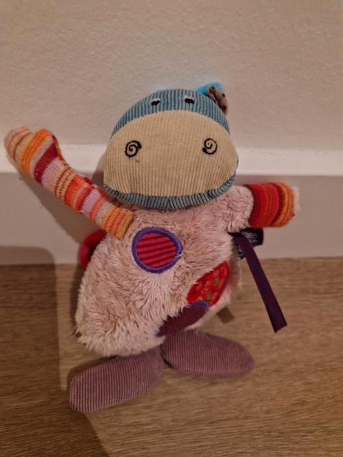 Knuffel Moulin Roty koe nijlpaard kleuren K7763, Kinderen en Baby's, Speelgoed | Knuffels en Pluche, Zo goed als nieuw, Koe, Ophalen of Verzenden