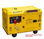 Diesel Aggregaat / Generator Silent 10 KVA - 230/3x400V, Dieselolie, Geluidgedempt, Nieuw, Ophalen of Verzenden