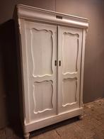 Witte brocante biedermeier meidenkast opknapper, Ophalen of Verzenden