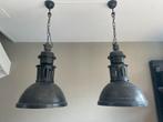 Industriële Hanglampen - Set van 2, Ophalen, Gebruikt, Metaal, 50 tot 75 cm
