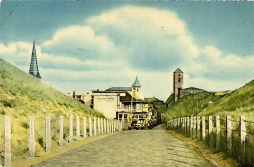 Wijk aan Zee, Zeeweg - gezicht op dorp - gelopen, Verzamelen, Ansichtkaarten | Nederland, Gelopen, Noord-Holland, 1920 tot 1940
