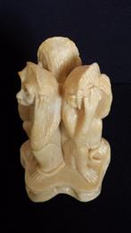 BEELDJE 3 wijze APEN <> Horen Zien & Zwijgen 14 x 10 cm, Ophalen of Verzenden, Zo goed als nieuw, Dier