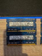 Laptop RAM 2x2gGB 2x2GB en 2x4GB, Computers en Software, RAM geheugen, Gebruikt, DDR3, Ophalen of Verzenden, 1333 en 1600