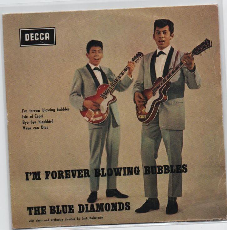 The Blue Diamonds- I'm forever Blowing Bubbles EP, Cd's en Dvd's, Vinyl Singles, Gebruikt, EP, Pop, 7 inch, Verzenden