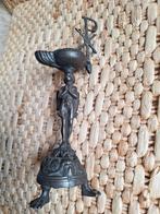 Bronzen pax christi olielamp engel, Ophalen of Verzenden
