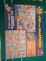 Jan van Haasteren 2x1000 Comic Puzzel, Ophalen, Meer dan 1500 stukjes, Zo goed als nieuw, Legpuzzel