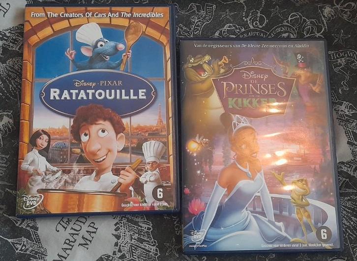 Disney/Pixar DVD'S: Ratatouille + de Prinses en de Kikker NL, Cd's en Dvd's, Dvd's | Tekenfilms en Animatie, Ophalen of Verzenden
