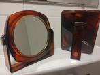 Vintage jaren zeventig lucite spiegel set, Ophalen of Verzenden