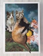 Kitten met tennisbal op legpuzzel met katten, Ophalen of Verzenden, 1980 tot heden, Ongelopen, Hond of Kat