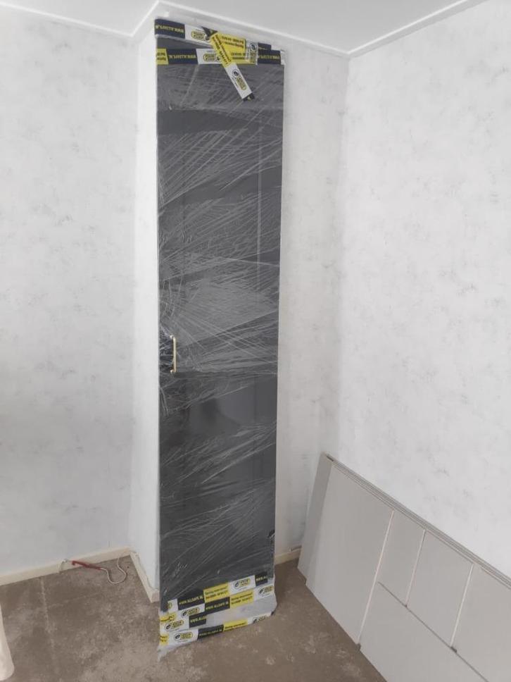 Donkerblauwe Deur (229 cm), Doe-het-zelf en Verbouw, Deuren en Horren, Zo goed als nieuw, Binnendeur, 215 cm of meer, Minder dan 80 cm