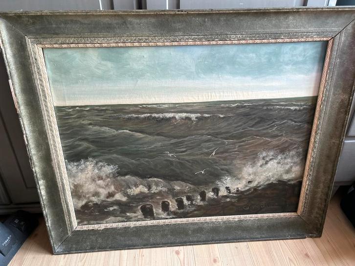 Olieverf schilderij   Sebastiaan Bokhorst, Antiek en Kunst, Kunst | Schilderijen | Klassiek, Ophalen