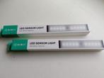 Led sensor light 2x,  USB- opladen., Ophalen of Verzenden, Nieuw, Overige materialen, Modern