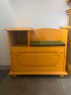 Vintage schoenenkast / telefoonkastje  met Zitje, Huis en Inrichting, Ophalen, Gebruikt