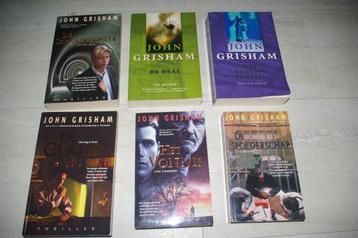 John Grisham thrillers Zes stuks beschikbaar voor biedingen