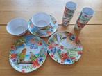 Tropisch plastic servies, Huis en Inrichting, Keuken | Servies, Ophalen, Overige materialen, Overige stijlen, Bord(en)