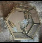 Art Deco wand/plafond lamp van messingglas, jaren 60, Ophalen, Zo goed als nieuw