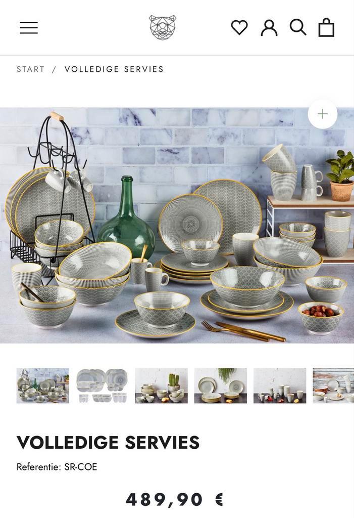 Bjorn 48-delig eclipse Porseleinen Servies - Nieuw in Doos!, Huis en Inrichting, Keuken | Servies, Nieuw, Compleet servies, Overige stijlen