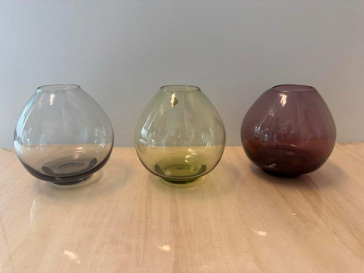 Kleine Verboeket Vaasjes Kristalunie Maastricht, Antiek en Kunst, Antiek | Glas en Kristal, Ophalen of Verzenden