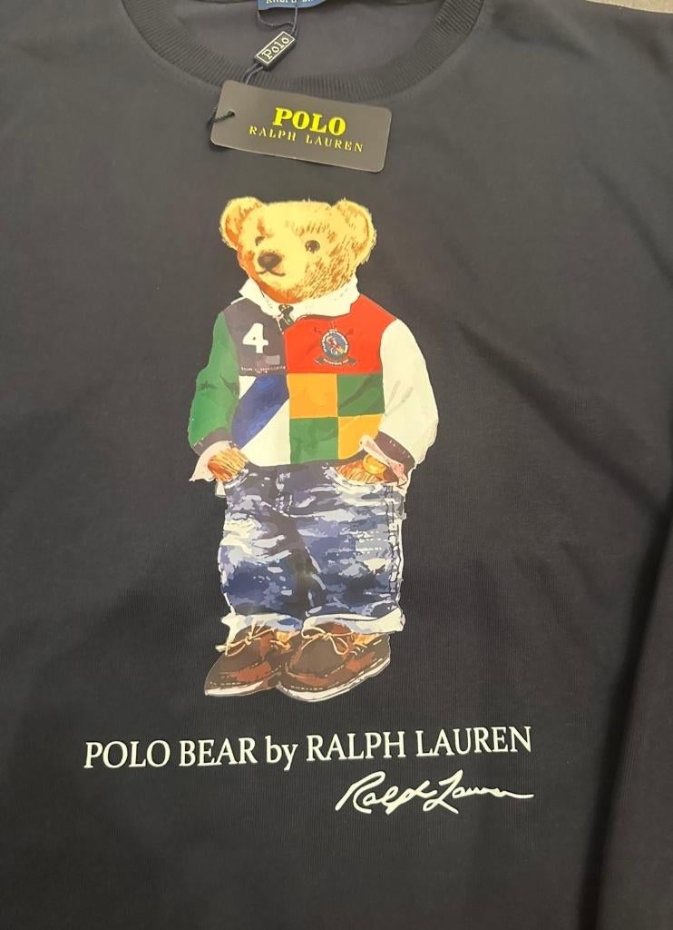 Ralph lauren trui navy blue met beertje, Maat 52/54 (L), Ralph Lauren, Zo goed als nieuw, Verzenden