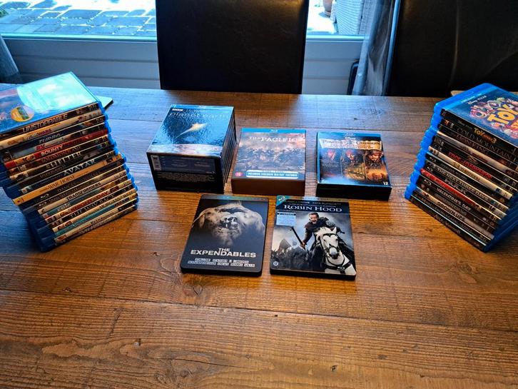 Blu-ray en DVD collectie - Expandables, Robin Hood, Pacific, Cd's en Dvd's, Dvd's | Overige Dvd's, Zo goed als nieuw, Alle leeftijden