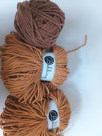 Bobbini Macramé Garen - Okergeel & Bruin, Hobby en Vrije tijd, Breien en Haken, Ophalen of Verzenden, Nieuw, Breien of Haken, Wol of Garen