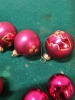 kerstballen rose glas 7x [a902], Ophalen of Verzenden