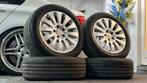 Velgen + banden Mercedes W204 - 5x112 - 205 55 R16 4 seasons, Auto-onderdelen, Banden en Velgen, Gebruikt, 16 inch, Banden en Velgen