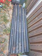 Golfplaten- dakplaten - snijstukken, Zwart, 15 m² of meer, Metaal, Ophalen