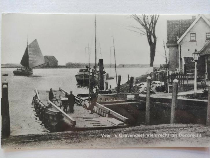 H317 Dordt Veer sGravendeel Wieldrecht, Verzamelen, Ansichtkaarten | Nederland, Zuid-Holland, Ophalen of Verzenden