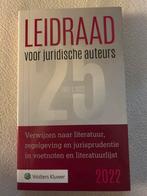 Leidraad voor juridische auteurs, Boeken, Ophalen of Verzenden, Nieuw, Sociale wetenschap