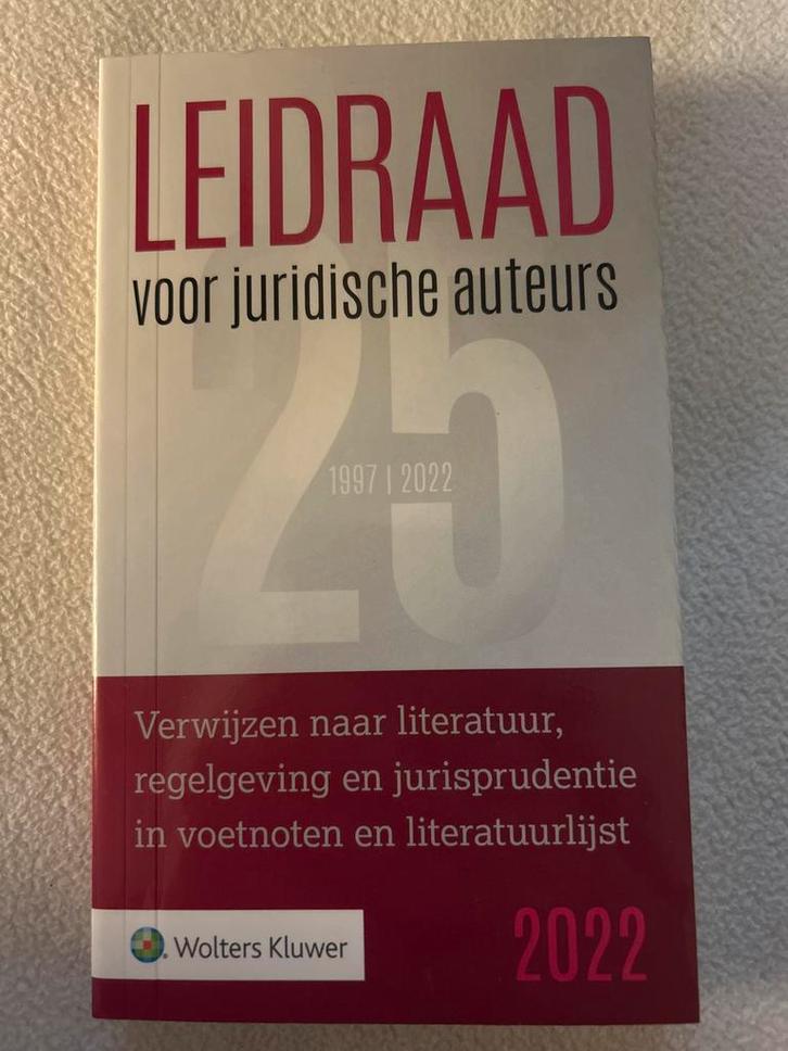 Leidraad voor juridische auteurs, Boeken, Wetenschap, Nieuw, Sociale wetenschap, Ophalen of Verzenden