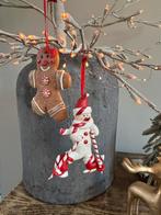 Sneeuwpop en gingerbread mannetje kurt adler, Diversen, Kerst, Ophalen of Verzenden, Gebruikt