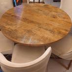 Eettafel met 6 stoelen, Huis en Inrichting, Tafels | Eettafels, Ophalen, Gebruikt, Rond, Vijf personen of meer
