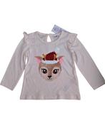 Kerst longsleeve So Cute creme meisjes maat 80 NIEUW, Kinderen en Baby's, Babykleding | Maat 80, Meisje, Nieuw, Ophalen of Verzenden