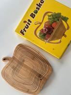 Houten fruitschaal, appelvorm, Huis en Inrichting, Woonaccessoires | Schalen en Manden, Ophalen of Verzenden, Nieuw, Rond, Hout