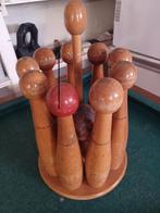 Brocante houten kegelspel, Antiek en Kunst, Ophalen