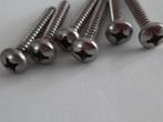 50-100 stuks RVS zelftappers kruiskop 5,5 x 38 mm parkers, Ophalen of Verzenden, Nieuw